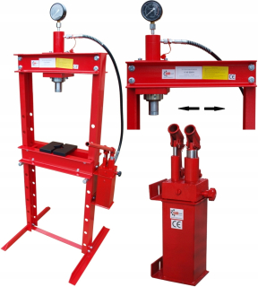 Hydraulický lis s tlakomerom 20T - 2st.pumpa